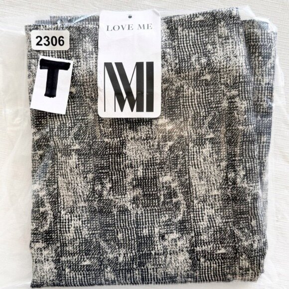 MM. Lafleur Crosby Pencil Skirt Scribble Jacquard Black Cream Size 8 NEW - Picture 11 of 12